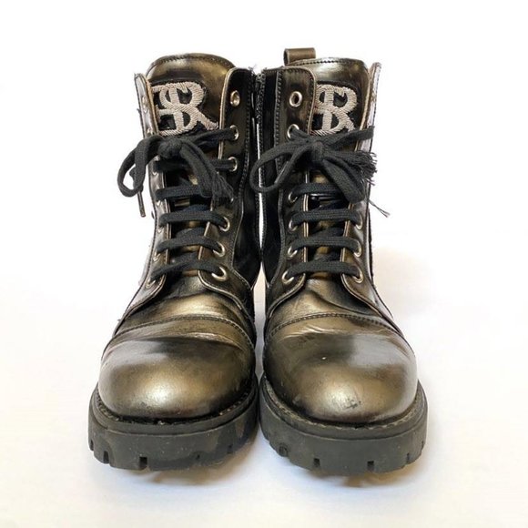 Ermanno Scervino Junior Combat Boot Patches 33 - Picture 7 of 13